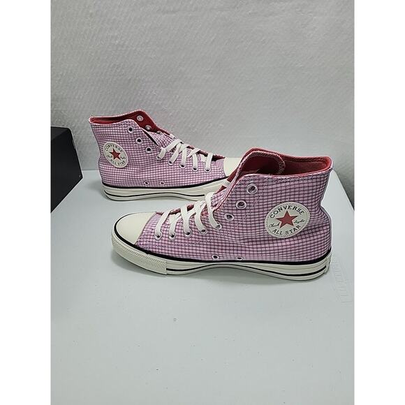 Converse Chuck Taylor All Star High Checkered Unisex - Vapor Violet Size W/ 9.5 - Picture 6 of 7